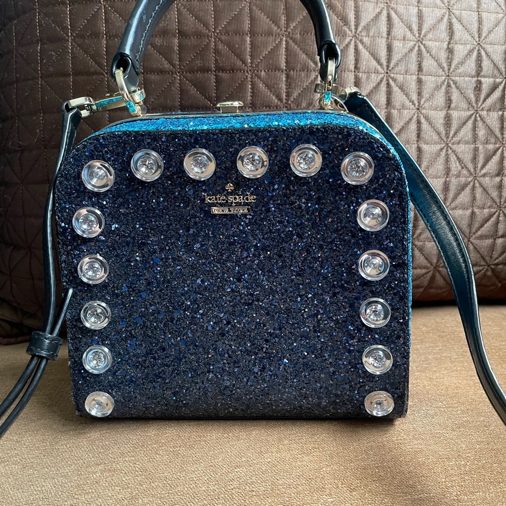 Kate Spade ♠️ sparkly top handle bag 💙